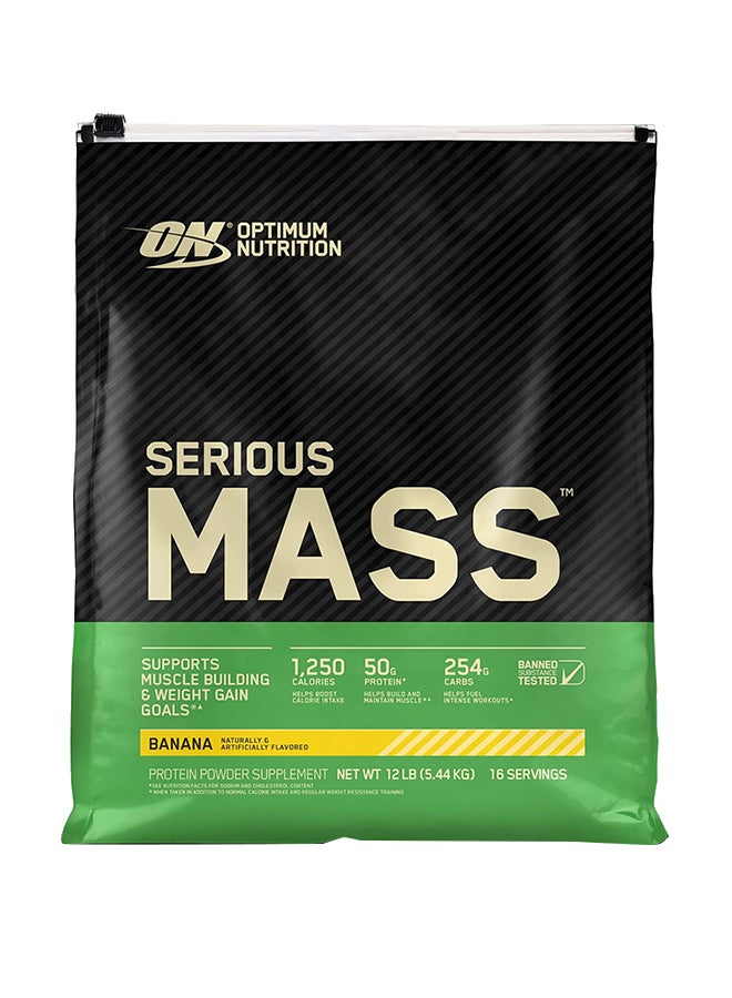 Optimum Nutrition Serious Mass Protein - Banana - 5.45 kg - Image 1