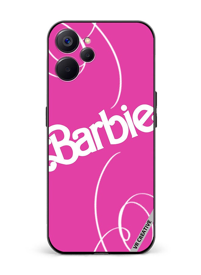 VR CREATIVE Protective Case Cover For Realme 10 5G Barbie Lines Design Multicolour - Image 1