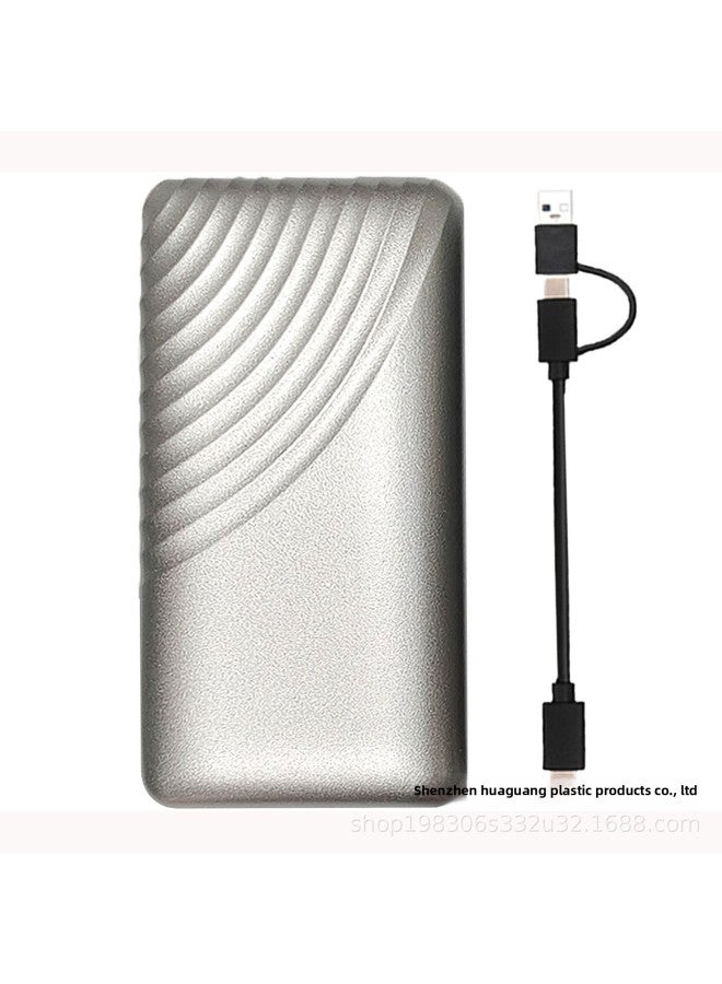 M.2 SATA  NVME Protocol Mobile SSD Enclosure HG-S5001A-Color:【nvme Protocol】 Typec To A Two-in-one/hg-s5001a Silver