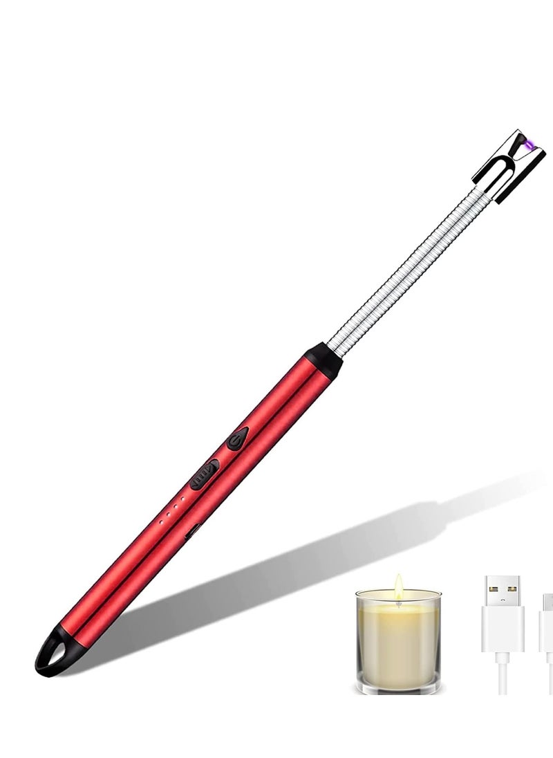 Generic - Candle lighter USB rechargeable with battery and display-Multicolored - Image 1