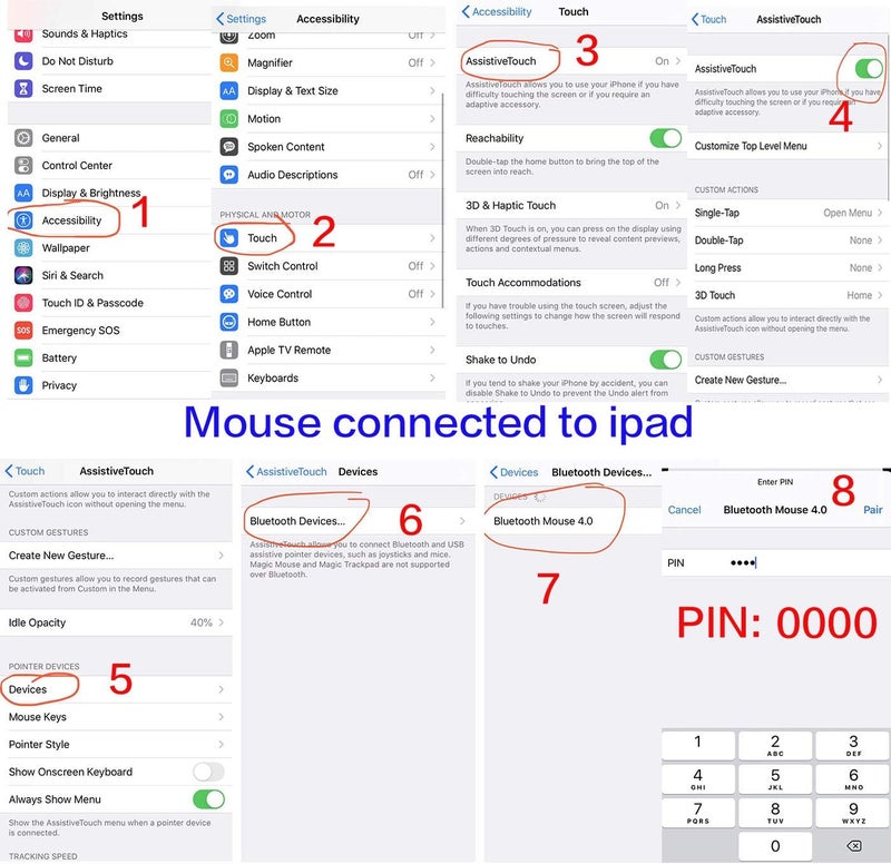 PEIBO Bluetooth Wireless Mouse for Laptop mac MacBook ipad MacBook air MacBook pro pc Desktop Computer Windows Chromebook Notebook (Black) - Image 5