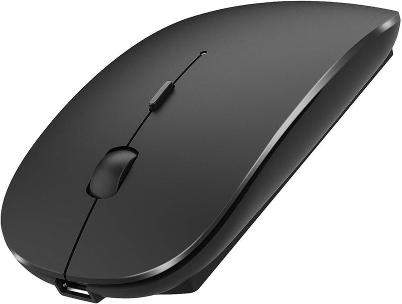 PEIBO Bluetooth Wireless Mouse for Laptop mac MacBook ipad MacBook air MacBook pro pc Desktop Computer Windows Chromebook Notebook (Black) - Image 1