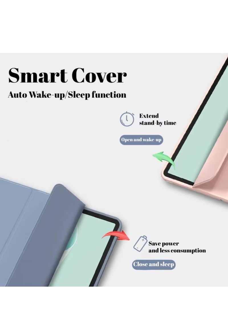Tablet Cover Case Compatible with Huawei Matepad 11.5s" 2024 Tri-Fold Slim Case Shockproof Honeycomb TPU Case Auto Wake/Sleep Cover (Purple) - Image 2
