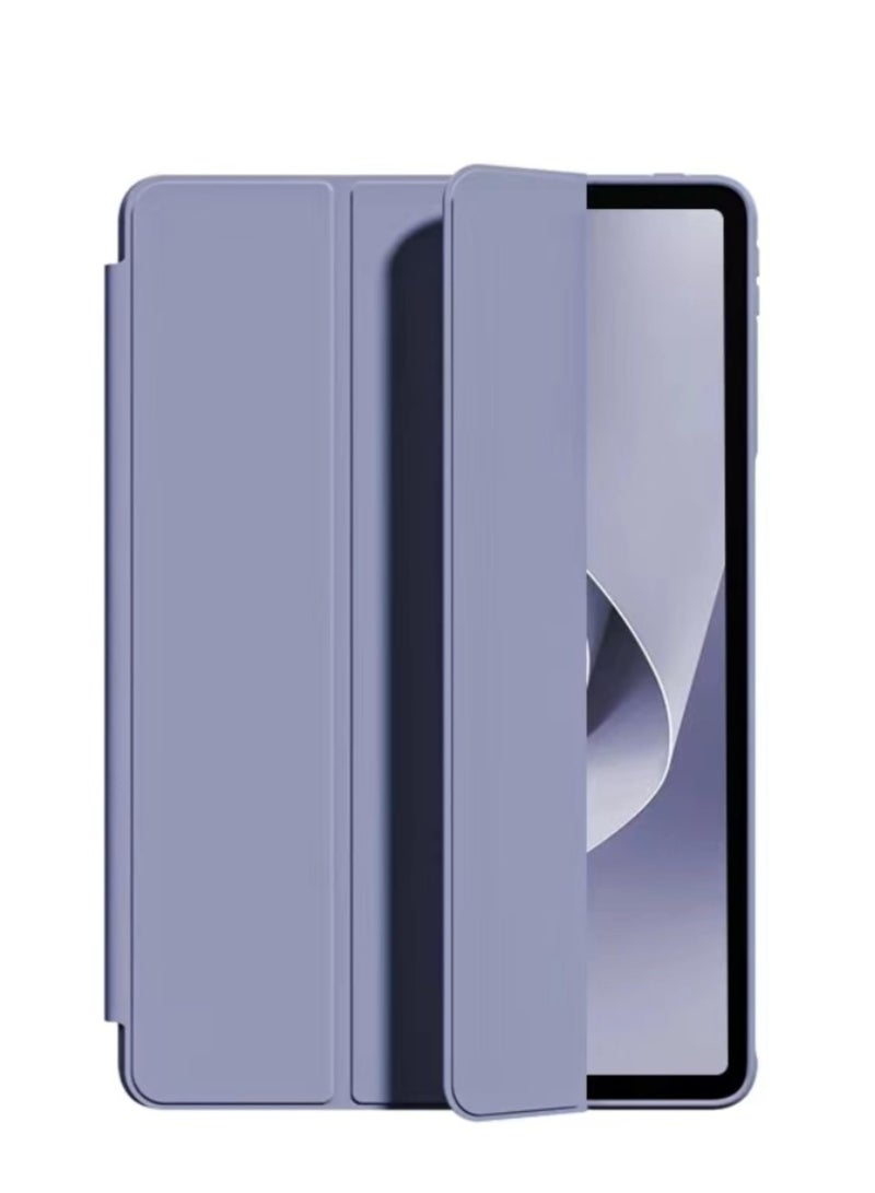 Tablet Cover Case Compatible with Huawei Matepad 11.5s" 2024 Tri-Fold Slim Case Shockproof Honeycomb TPU Case Auto Wake/Sleep Cover (Purple) - Image 1