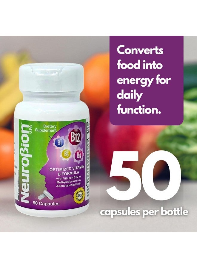 Neurobion Optimized Classic Formula B12 Methylcobalamin Dietary Supplement 50 Capsules - Image 3