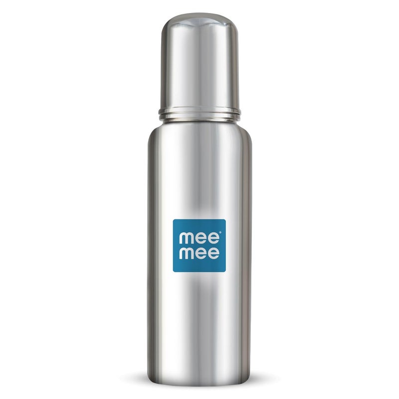 Mee Mee Baby Steel Feeding Bottle 250ml for Infants - Image 1