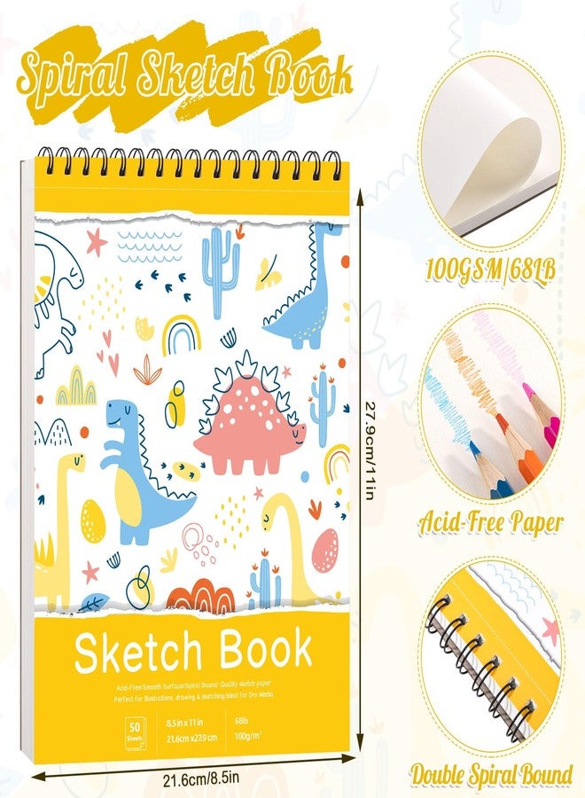 Prudiut Sketch Book 8.5×11 inch, Spiral Bound Sketch Pad 50 Sheets (68lb/100gsm), Acid-Free Sketchbook for Drawing Painting Sketching, Art Paper Drawing Supplies for Teens Adults Artists Ideal Gifts - Image 3