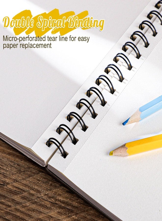 Prudiut Sketch Book 8.5×11 inch, Spiral Bound Sketch Pad 50 Sheets (68lb/100gsm), Acid-Free Sketchbook for Drawing Painting Sketching, Art Paper Drawing Supplies for Teens Adults Artists Ideal Gifts - Image 4