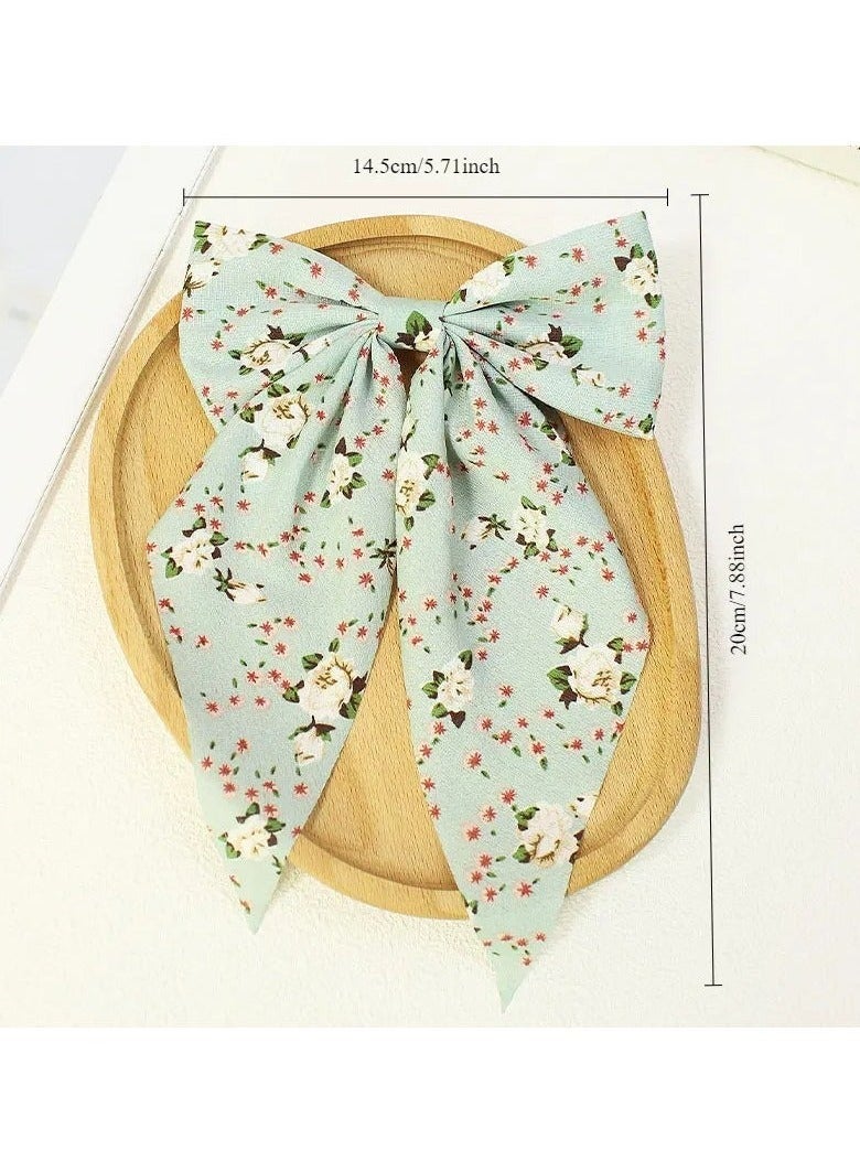 4 Pieces of Classic-Design Fabric Hair Clips for Women and Girls, Large Size - Image 2