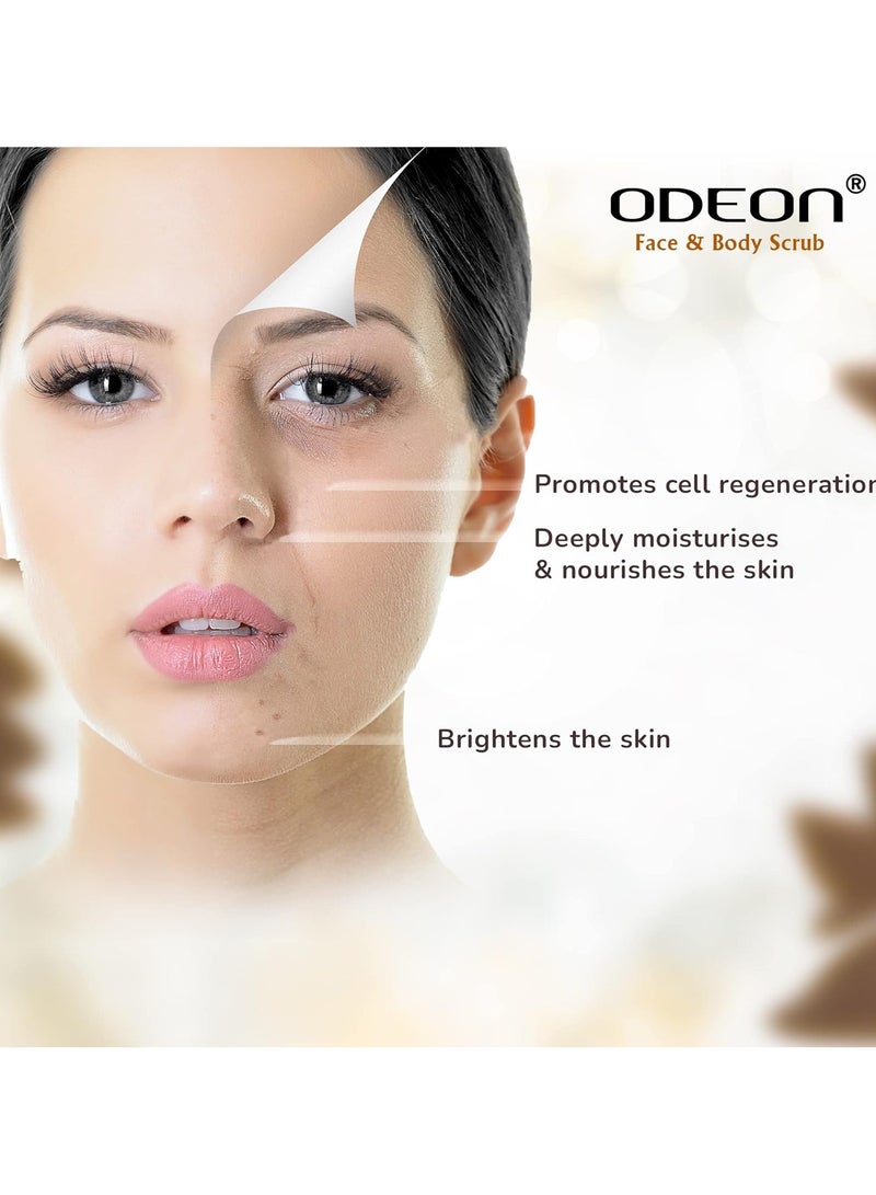 Odeon Coffee Coconut Rejuvenating Exfoliating Body Scrub 300ml - Image 4