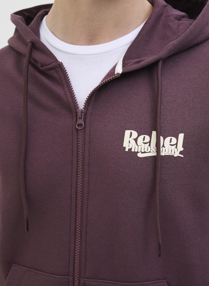 ج ج ريبل سترة بغطاء رأس بسحاب بريكيم - Image 3