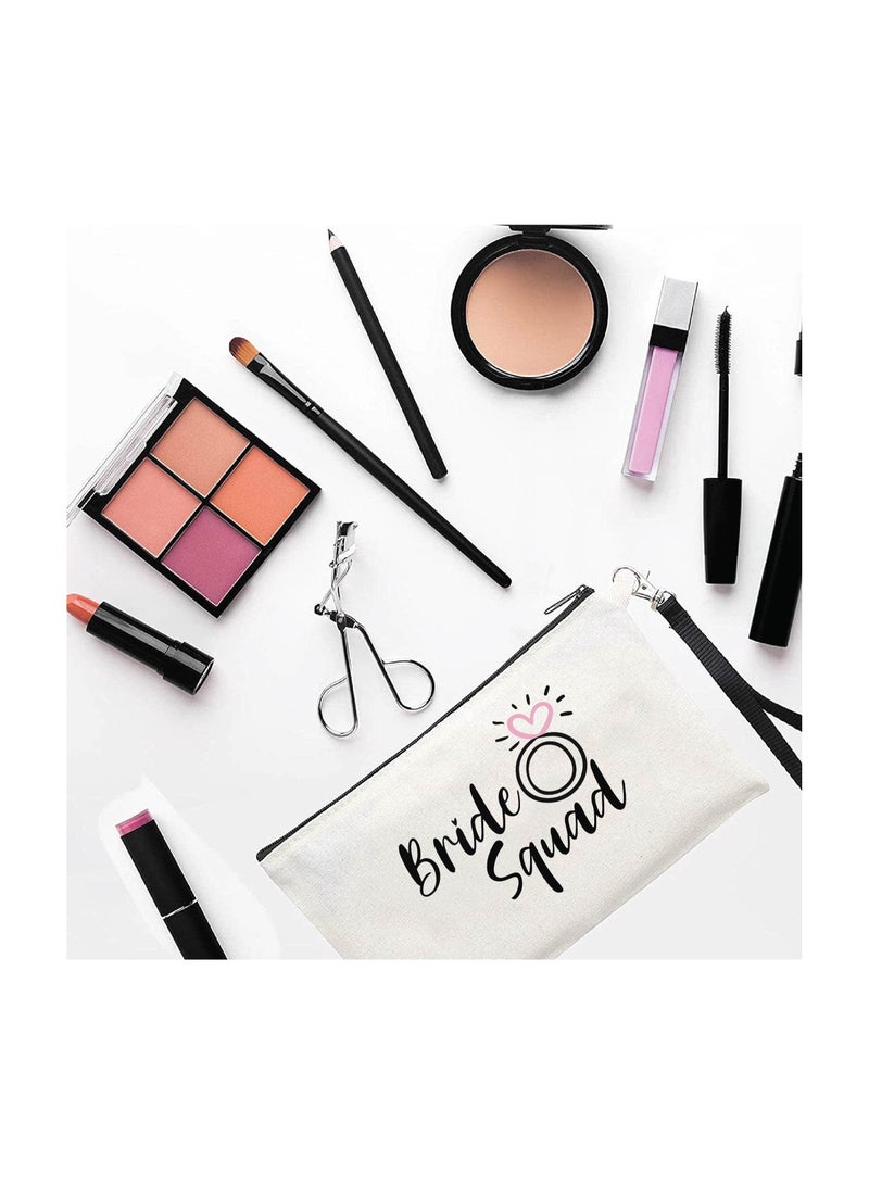 PRINTSHOP4ME Bride Squad Cosmetic Bags for Your Wedding Crew - Cosmetic Pouches - Makeup Bags for the Perfect Pre-Wedding Party - Image 2