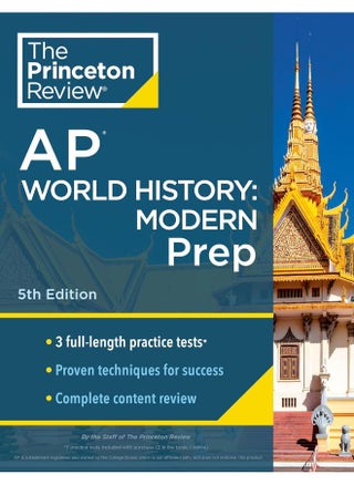 Princeton Review AP World History: Modern Prep, 5t: 3 Practice Tests + Complete Content Review + Strat (2024) - pzsku/ZE0327636E16CA37355A8Z/45/_/1726050895/d0489caa-2051-4a52-8908-6fb8f5d66980