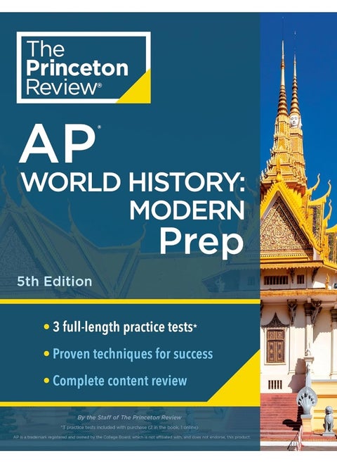 Princeton Review AP World History: Modern Prep, 5t: 3 Practice Tests + Complete Content Review + Strat (2024)