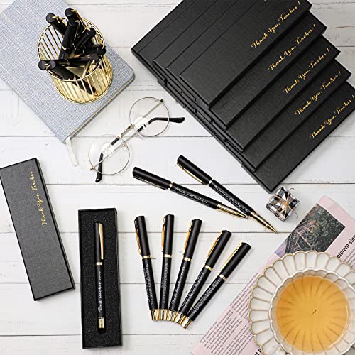 Seajan 20 Set Teacher Appreciation Gifts Pens with Boxes Inspirational Thank You Quotes Black Ink Ballpoint Pens for Teacher from Students Educator School Counselor Tutor Office Supplies(Black) - Image 4