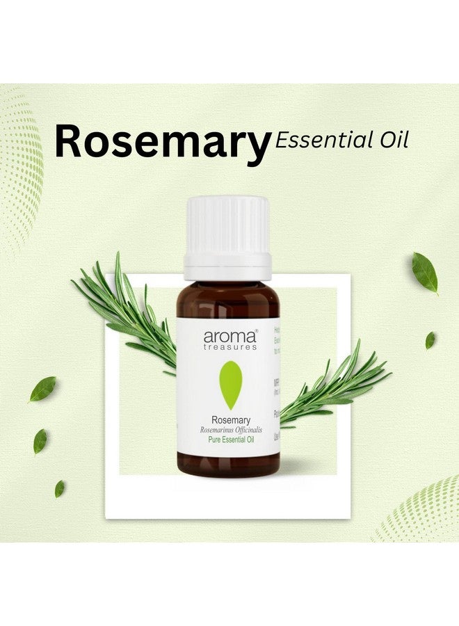 Aroma Treasures Rosemary Essential Oil For Hair Growth, Skin & Aromatherapy 10Ml | 100% Pure Essential Oil - Image 3