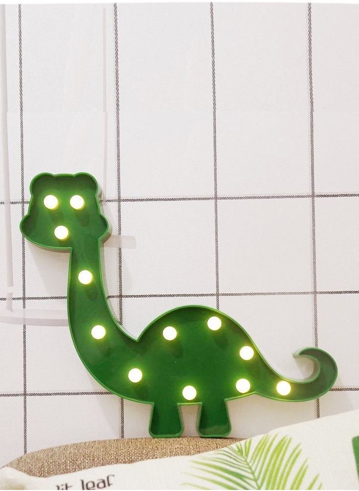 Salla - Dinosaur Marquee LED Night Light Green 31.5cm - Image 1
