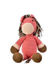 Happy Threads Happy Threads | Buttercup Horse,10 inch Tall,Handmade Crochet Toys,100% Cotton,Child Safe, Soft Stuffed Animals for Babies 6mths to Kids up to 13 Years, eco-Friendly Gifting & Decor Item  - Image 1