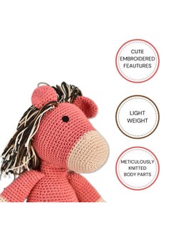 Happy Threads Happy Threads | Buttercup Horse,10 inch Tall,Handmade Crochet Toys,100% Cotton,Child Safe, Soft Stuffed Animals for Babies 6mths to Kids up to 13 Years, eco-Friendly Gifting & Decor Item  - Image 3