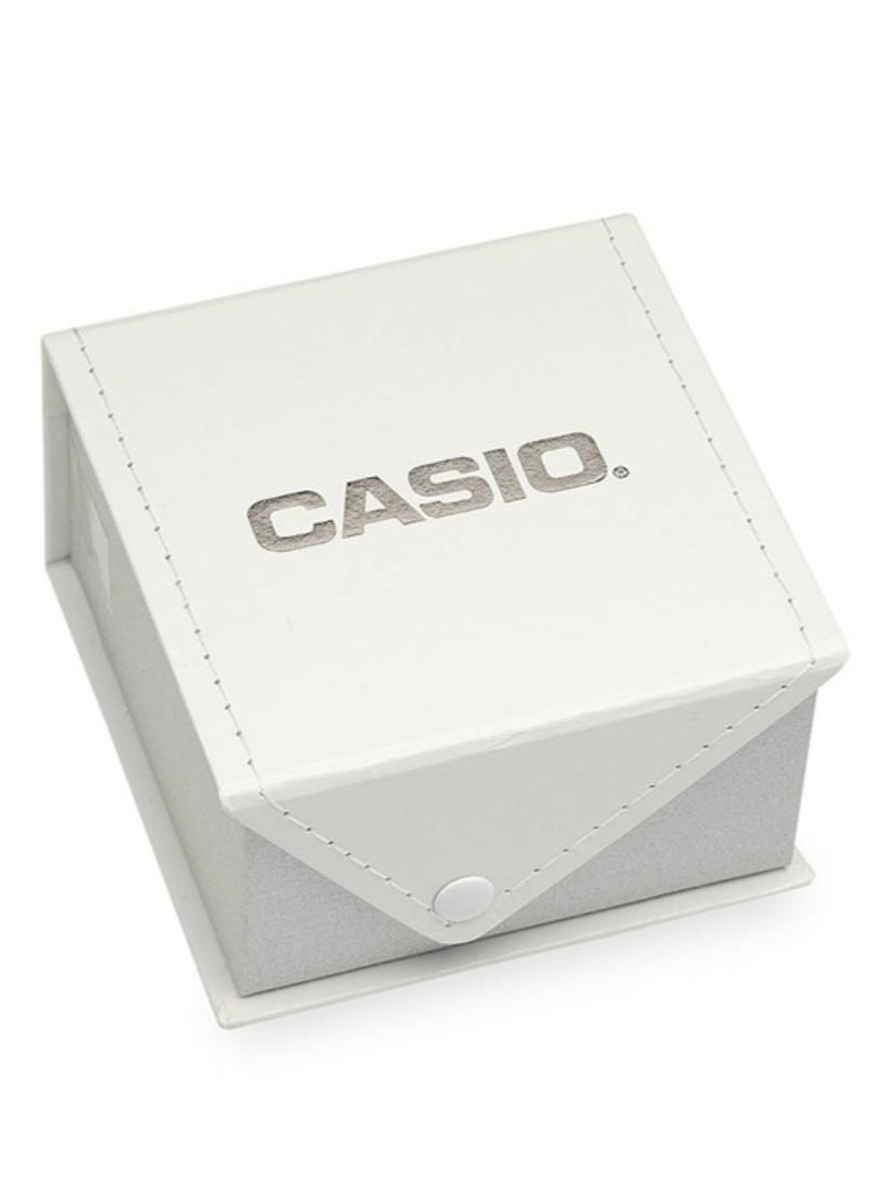 CASIO ساعة زوجية من الفولاذ المقاوم للصدأ بمينا سوداء MTP/LTP-V001D-1BUDF - Image 2