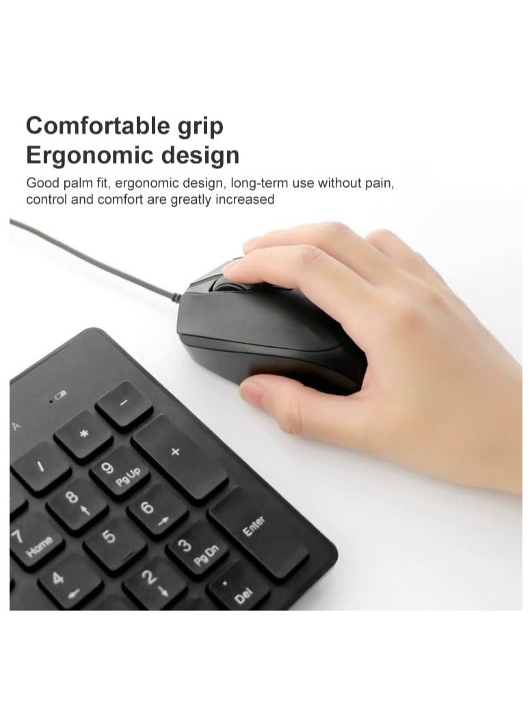 FD Wired Optical Mouse Fd 3600N – 800/1200/1600 DPI, Ergonomic, Silent Buttons, USB + 1 Year Warranty - Image 5