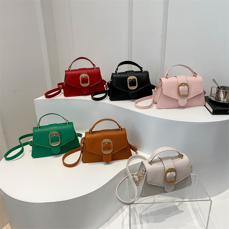 Niche Design Retro Bag For Women Summer Fashion Handheld Small Square Bag Texture Versatile Crossbody Bag - Image 5