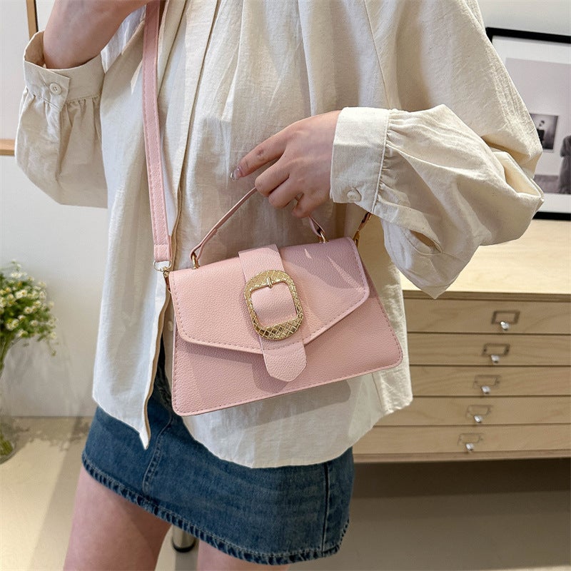 Niche Design Retro Bag For Women Summer Fashion Handheld Small Square Bag Texture Versatile Crossbody Bag - Image 4