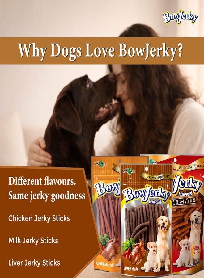Rena Combo of Rena Max Chicken Bacon Strips, BBQ and Bow Jerky Liver Treat for Dogs - Image 4