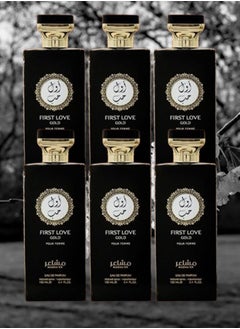 6 Pieces First Love Gold Mashaer Perfume EDP 100ML