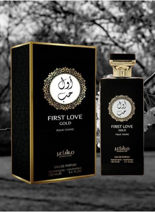 Love - 6 Pieces First Love Gold Mashaer Perfume EDP 100ML - Image 1