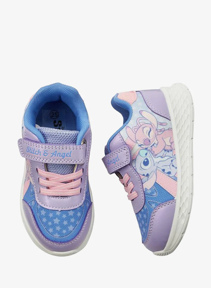 Disney Disney Girls Stitch and Angle Print Ankle Sneakers