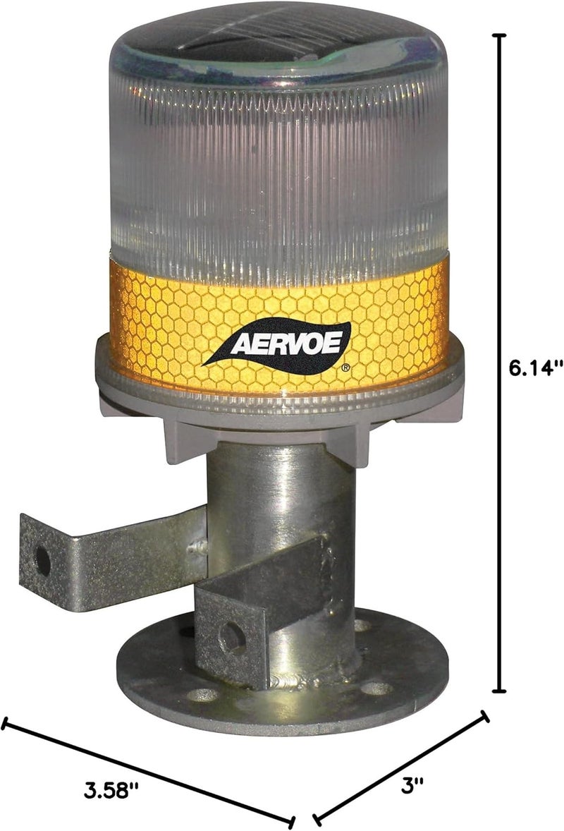 Aervoe Solar Strobe/Signal Light - Yellow - Image 2