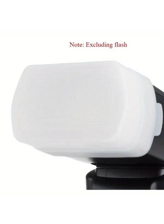 White Soft Light Cover for Canon 580 Yongnuo YN560III Godox V850II V860II TT685 - Image 5