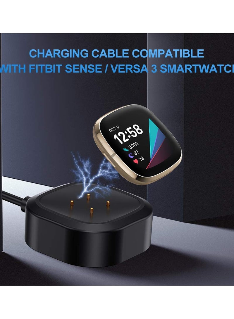 XICEN 1 Pack Compatible with Fitbit Sense 2 Versa 4 Sense Versa 3 Charger Replacement Charging Cable USB Dock Power Cable Cord Accessories for Versa 4 Sense 2 Smartwatch  - Image 5