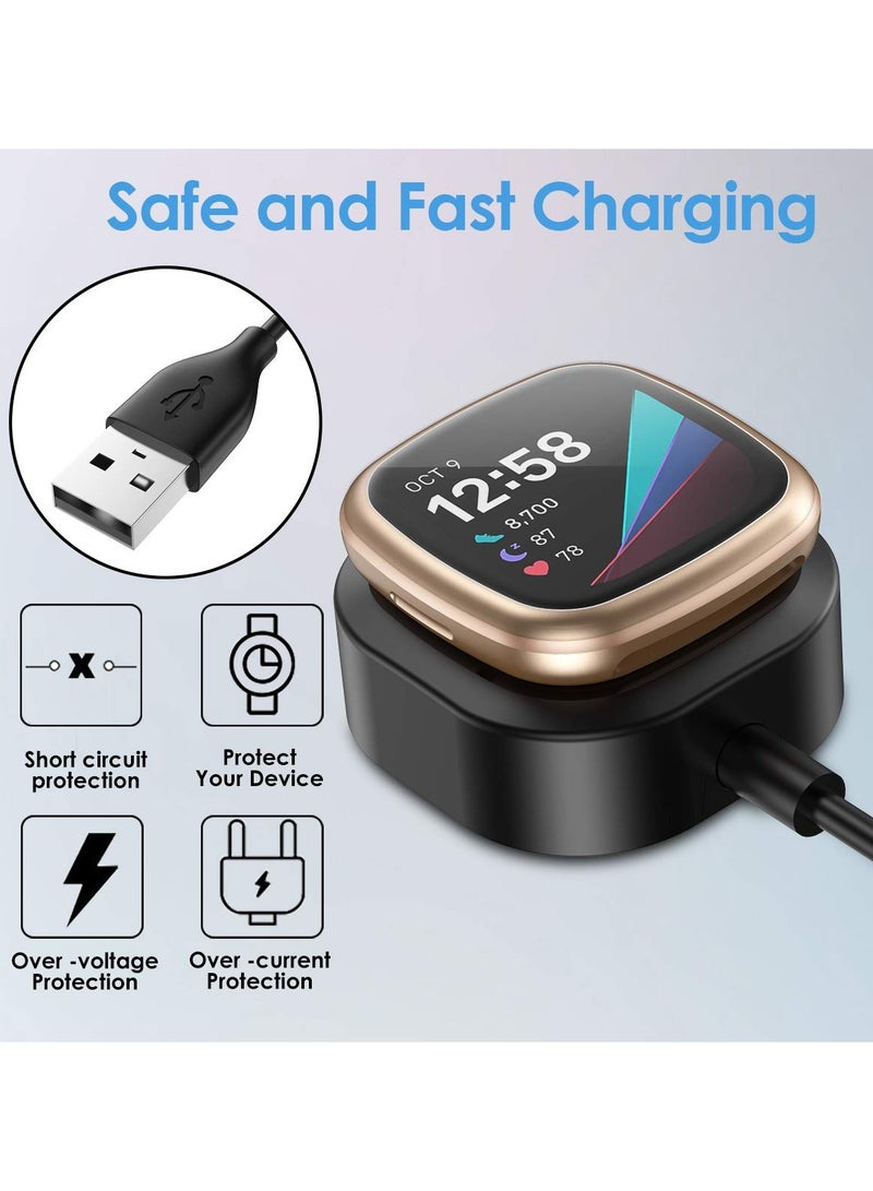 XICEN 1 Pack Compatible with Fitbit Sense 2 Versa 4 Sense Versa 3 Charger Replacement Charging Cable USB Dock Power Cable Cord Accessories for Versa 4 Sense 2 Smartwatch  - Image 4