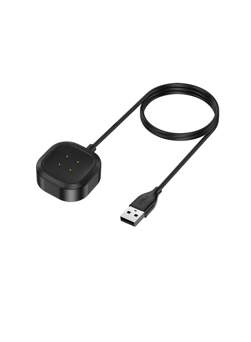 XICEN 1 Pack Compatible with Fitbit Sense 2 Versa 4 Sense Versa 3 Charger Replacement Charging Cable USB Dock Power Cable Cord Accessories for Versa 4 Sense 2 Smartwatch  - Image 1