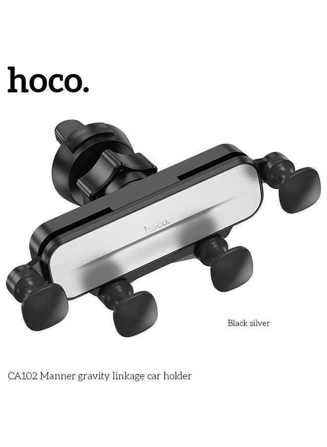 هوكو. حامل هاتف CA102 مانر لمخرج الهواء (أسود) - Image 2