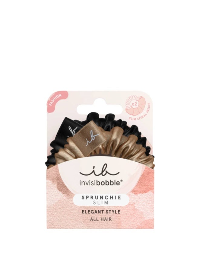 Invisibobble Sprunchie Slim True Golden x2 - Image 1