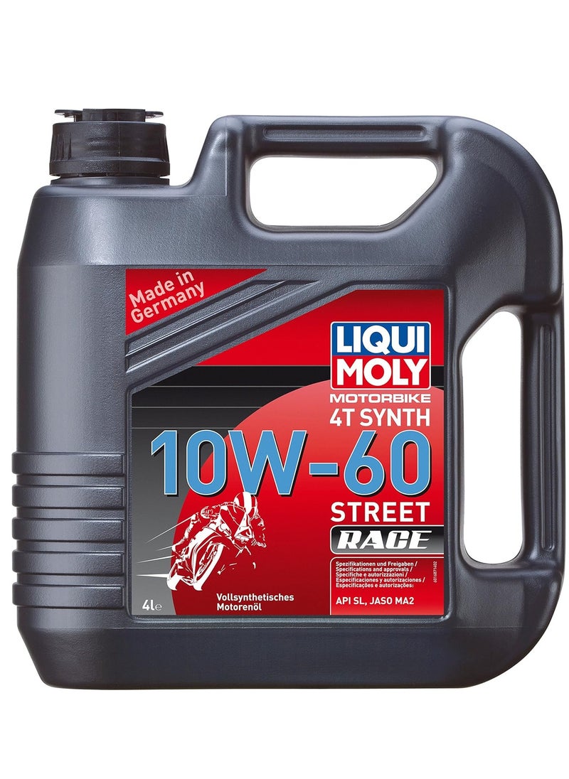 LIQUI MOLY - Motorbike 4T Synth 10W-60 Street Race 4Ltr - Image 1
