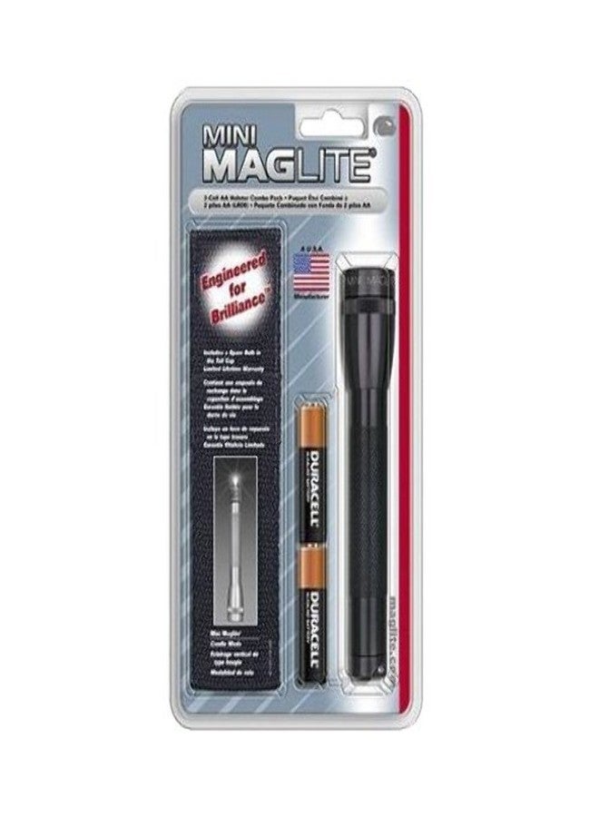 MAGLITE MAG-LITE - AA Mini Black Holster Combo Pack W/Batteries - 459-M2A01H
