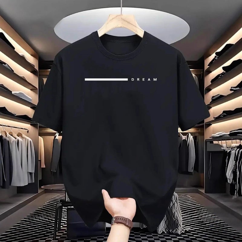 Trendy Brand Short-Sleeved Ins Pure Cotton Men'S Printed T-Shirt Trendyy Men'S And Women'S Versatile Round Neck T-Shirt For Men - Image 2