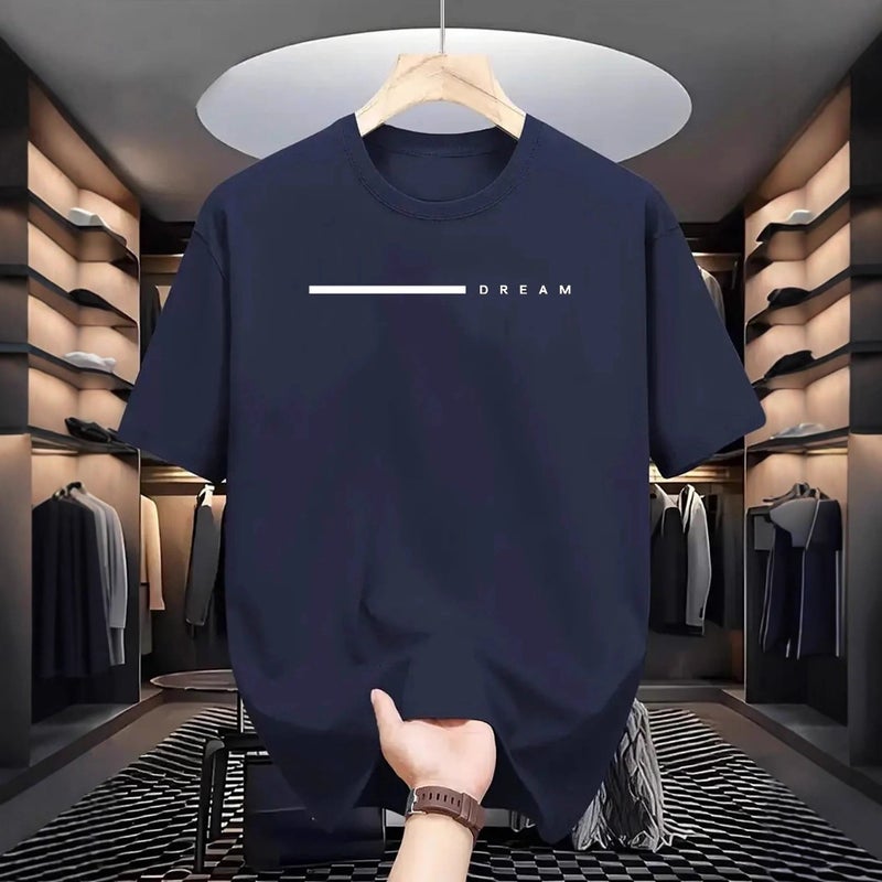 Trendy Brand Short-Sleeved Ins Pure Cotton Men'S Printed T-Shirt Trendyy Men'S And Women'S Versatile Round Neck T-Shirt For Men - Image 3