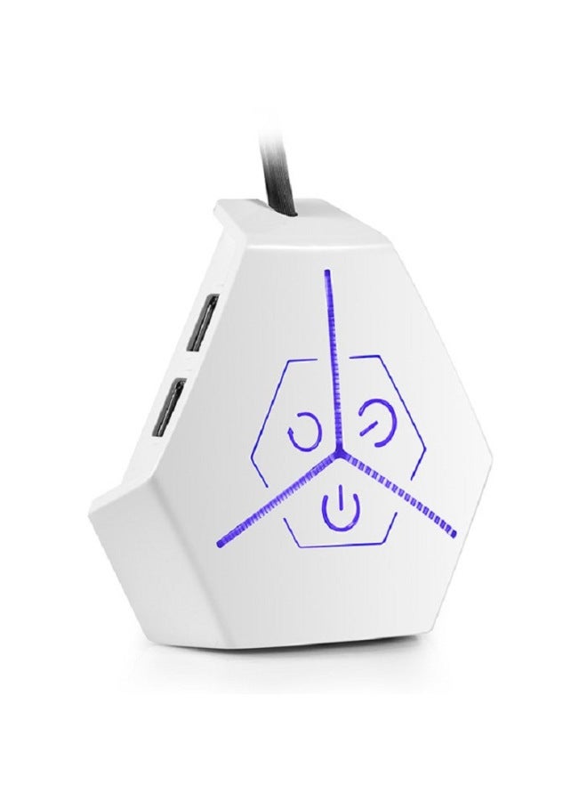 Computer Desktop Switch on Internet Bar Main Chassis Anti-theft Switch Restart Key External USB External Extension Cable-Color:White