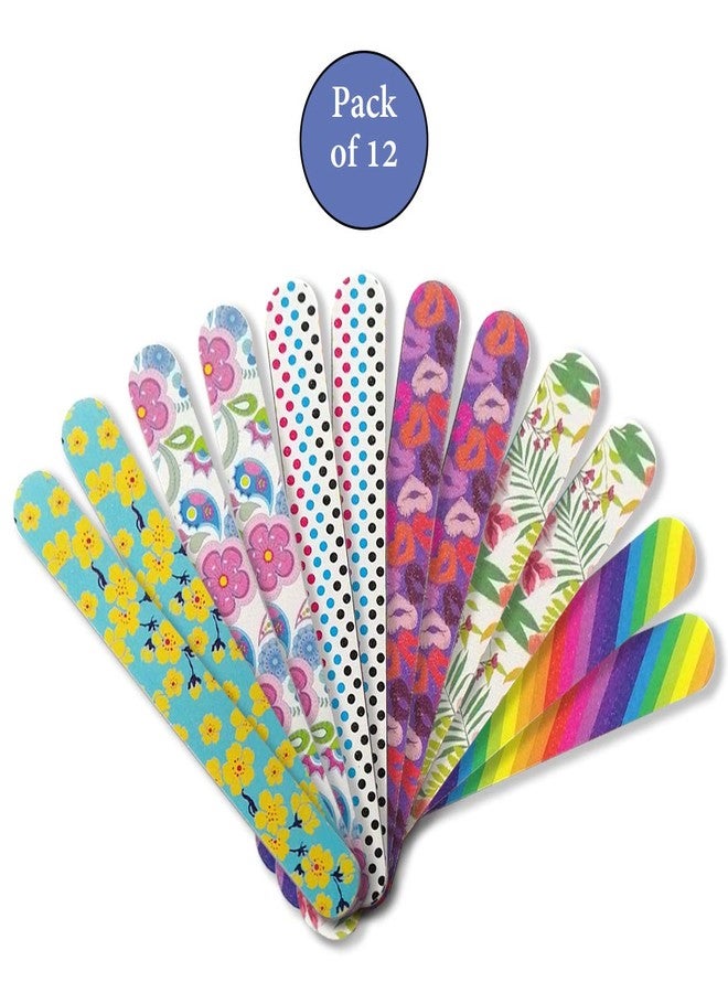 NewEights New8Beauty Emery Boards for Nails Series (12-Pack) (Multi-colored) - Image 2