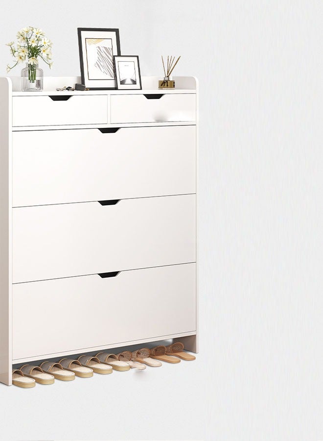 إن كي أكس منظم أحذية مكون من 4 طبقات مع خزانة قابلة للطي وأبواب لغرفة المعيشة - Image 4