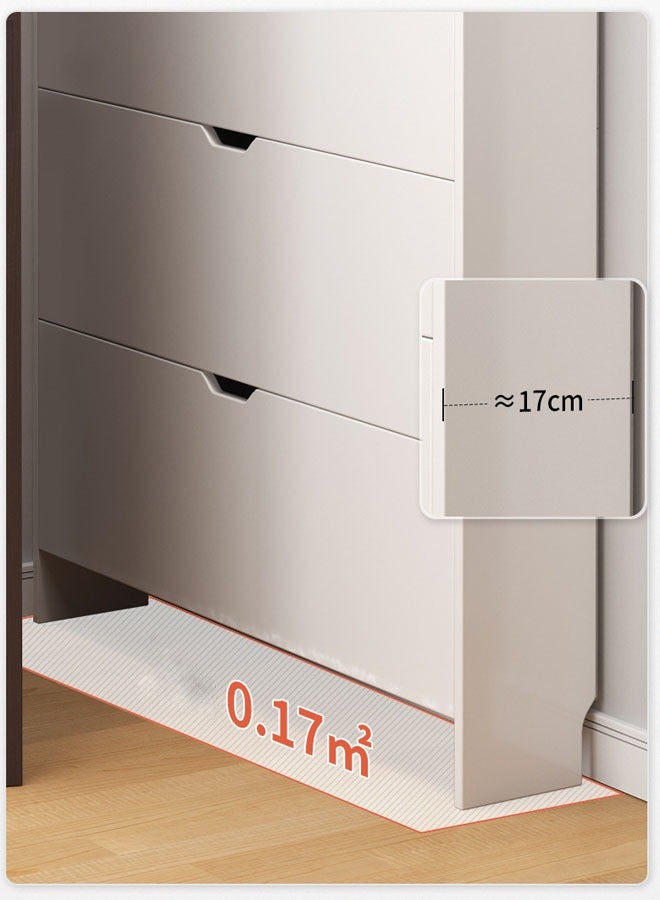 إن كي أكس منظم أحذية مكون من 4 طبقات مع خزانة قابلة للطي وأبواب لغرفة المعيشة - Image 3