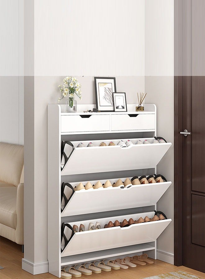 إن كي أكس منظم أحذية مكون من 4 طبقات مع خزانة قابلة للطي وأبواب لغرفة المعيشة - Image 5