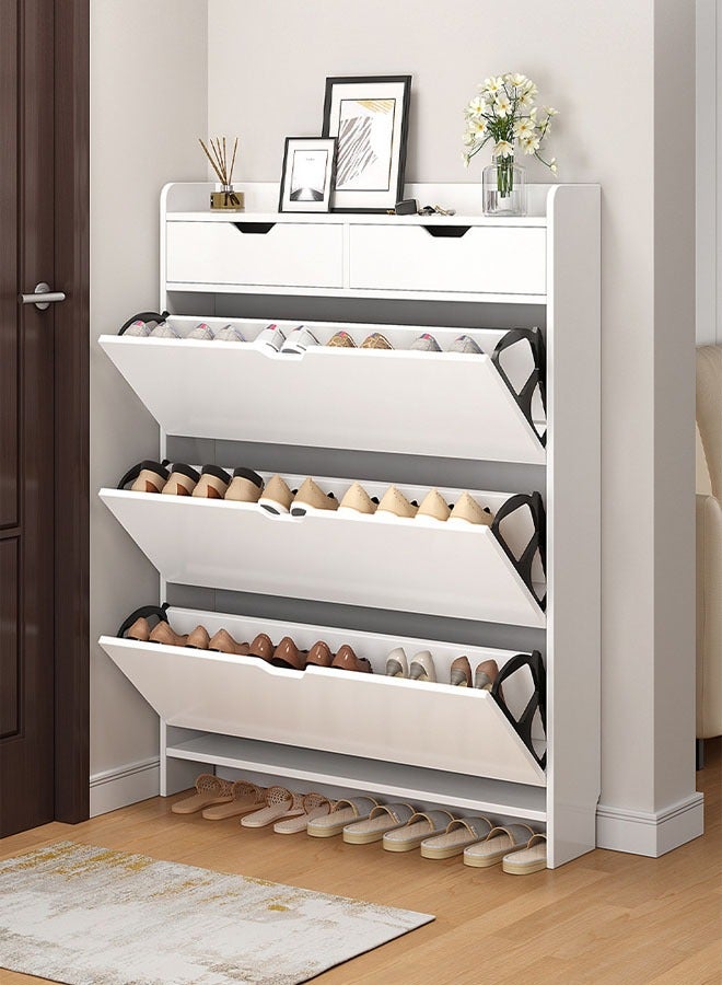 إن كي أكس منظم أحذية مكون من 4 طبقات مع خزانة قابلة للطي وأبواب لغرفة المعيشة - Image 2