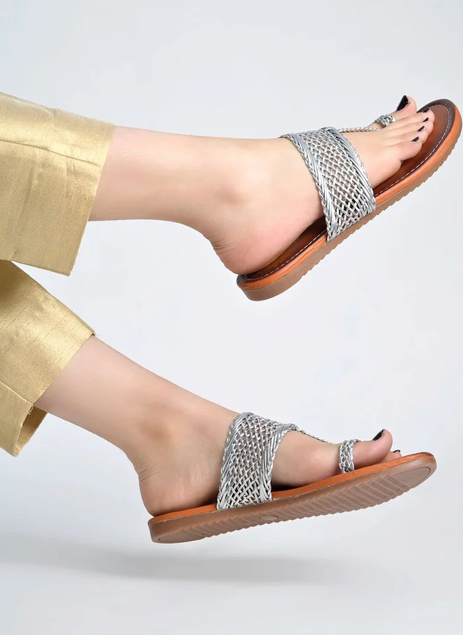 شوتوبيا Shoetopia Women Embellished Party One Toe Flats