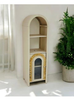 Living Solid Wood Display Cabinet Side Board Cabinet 40*43*142 CM 